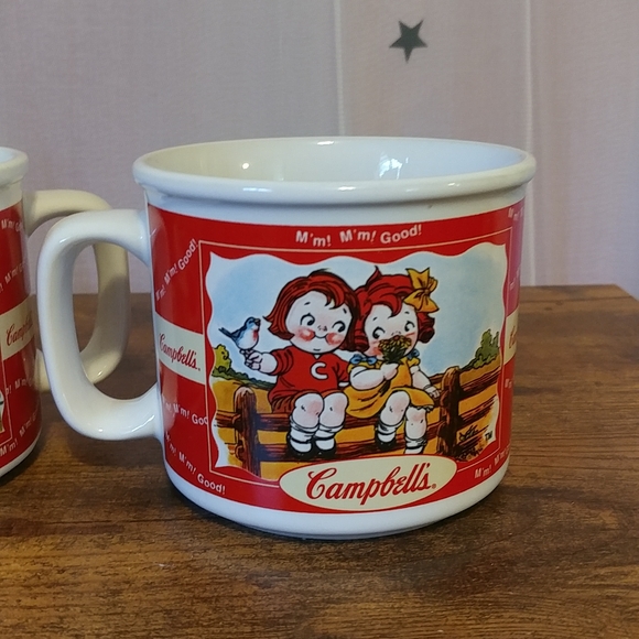 Vintage 1998 Campbell Soup Mugs Set of 3 - Picture 2 of 8